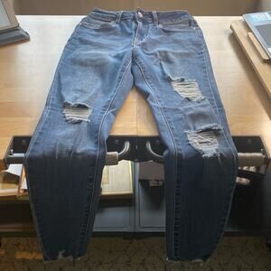 REFUGE Miami high-rise super skinny distressed jeans